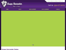 Tablet Screenshot of grapeharvestersales.com